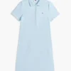 Vestido Polo em Algodão Elástico de Corte Clássico Vestido Polo em Algodão Elástico de Corte Clássico