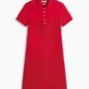 Vestido Polo em Algodão Elástico de Corte Clássico Vestido Polo em Algodão Elástico de Corte Clássico