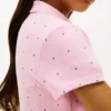 Vestido polo infantil com estampado floral