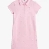 Vestido polo infantil com estampado floral