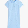 Vestido polo infantil com estampado floral