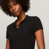 Vestido polo justo em algodão elástico Vestido polo justo em algodão elástico