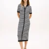 Vestido Polo Ligeiro às Riscas Vestido Polo Ligeiro às Riscas
