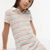 Vestido Polo Multistripe para Crianças Vestido Polo Multistripe para Crianças