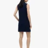 Vestido polo sem mangas em piqué elástico Vestido polo sem mangas em piqué elástico