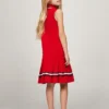 Vestido polo sem mangas plissado para criança