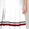 Vestido polo sem mangas plissado para criança