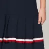 Vestido polo sem mangas plissado para criança
