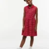 Vestido polo sem mangas às riscas para criança Vestido polo sem mangas às riscas para criança
