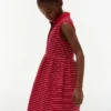 Vestido polo sem mangas às riscas para criança Vestido polo sem mangas às riscas para criança