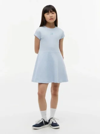 Vestido skater com logótipo de bandeira tonal para criança