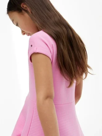 Vestido skater com logótipo de bandeira tonal para criança