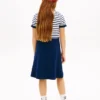 Vestido skater em polo elástico para criança