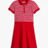 Vestido skater em polo elástico para criança