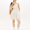 Vestido skater Tommy Jeans em mistura de linho Vestido skater Tommy Jeans em mistura de linho