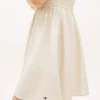 Vestido skater Tommy Jeans em mistura de linho Vestido skater Tommy Jeans em mistura de linho