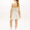 Vestido skater Tommy Jeans em mistura de linho Vestido skater Tommy Jeans em mistura de linho