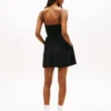 Vestido skater Tommy Jeans em mistura de linho Vestido skater Tommy Jeans em mistura de linho